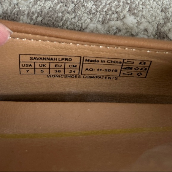 Vionic Savannah Leopard Print Flats - Picture 6 of 8